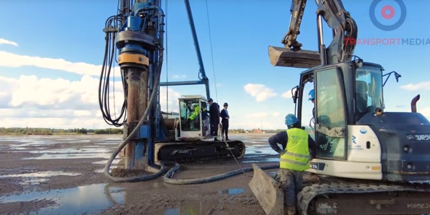 Eerste paal in de grond bij EUTRACO Gent